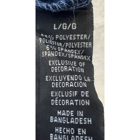 X-Caster T-Shirt Men L Blue UPF 50+ Sun Protection Fisherman Striped Long Sleeve - Picture 10 of 11